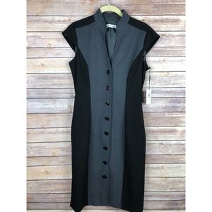 NWT Calvin Klein Button Down Work Dress